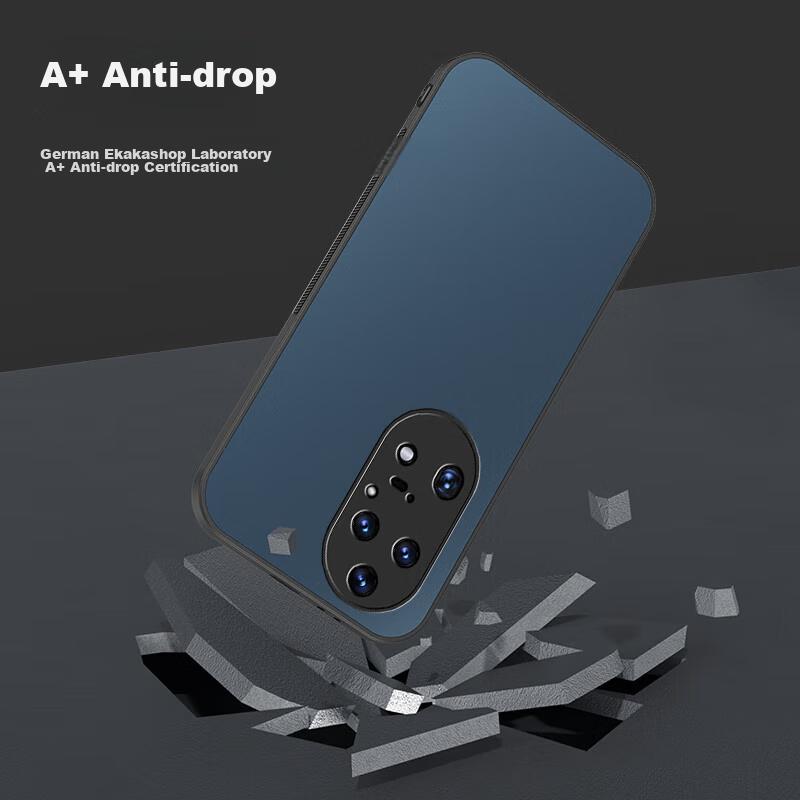 Phone Case for Huawei P50 Pro, Frosted Full Coverage Ultra-Thin Shockproof Anti-Fingerprint Personalized - Graphite Black