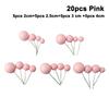 20pcs Cake-Toppers Ball Cake Topper Ball Decor Birthday Party Christmas