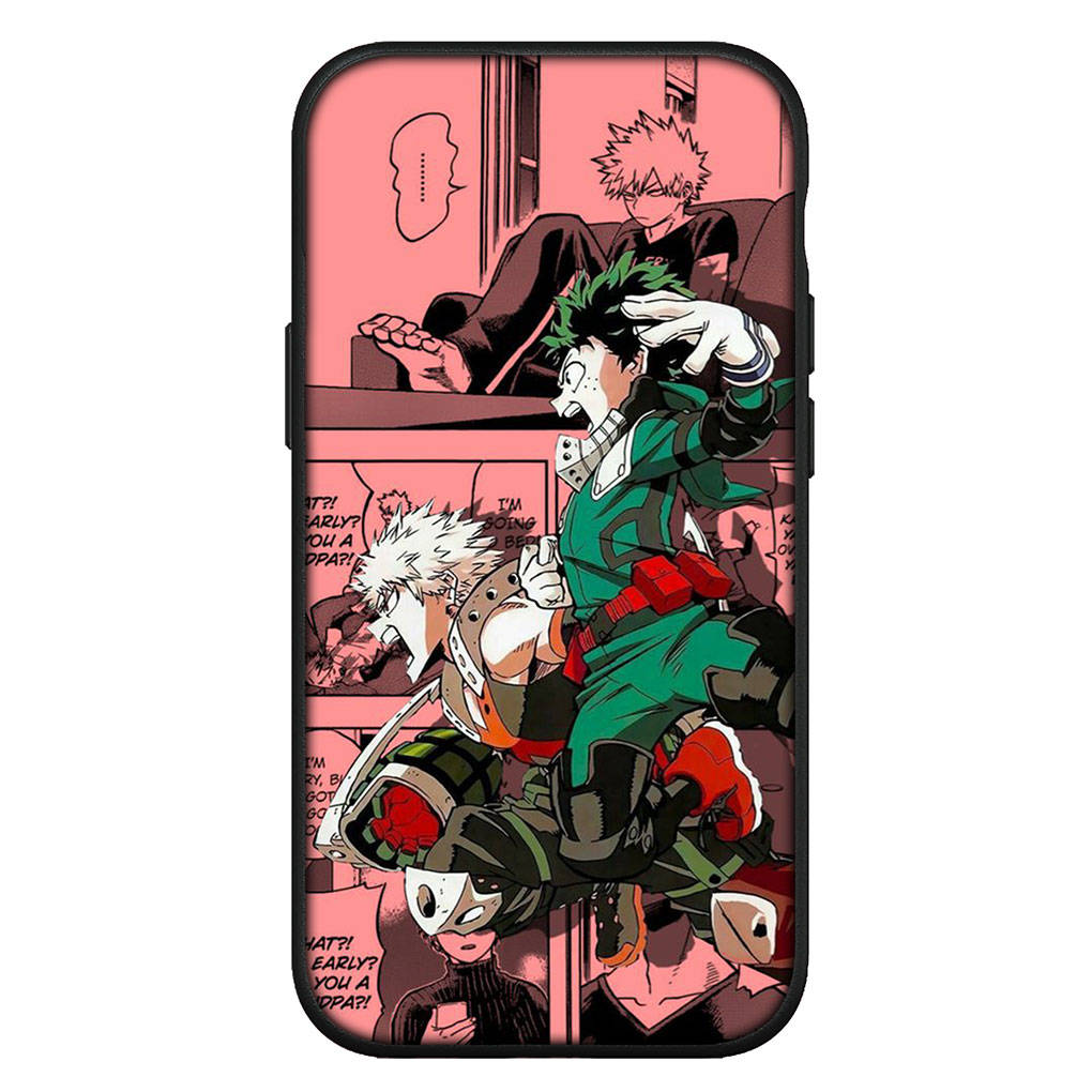 For iPhone 16 15 Xiaomi Redmi Note 13 12 11 Pro Max X 9 14 Plus XR Samsung Galaxy S24 S23 Huawei OPPO My Hero Academia Midoriya Izuku BNHA Telefondeksel