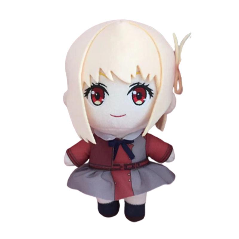 Lycoris Recoil Nishikigi Chisato Plush Toy Soft Squishy Anime Doll Xmas Gift