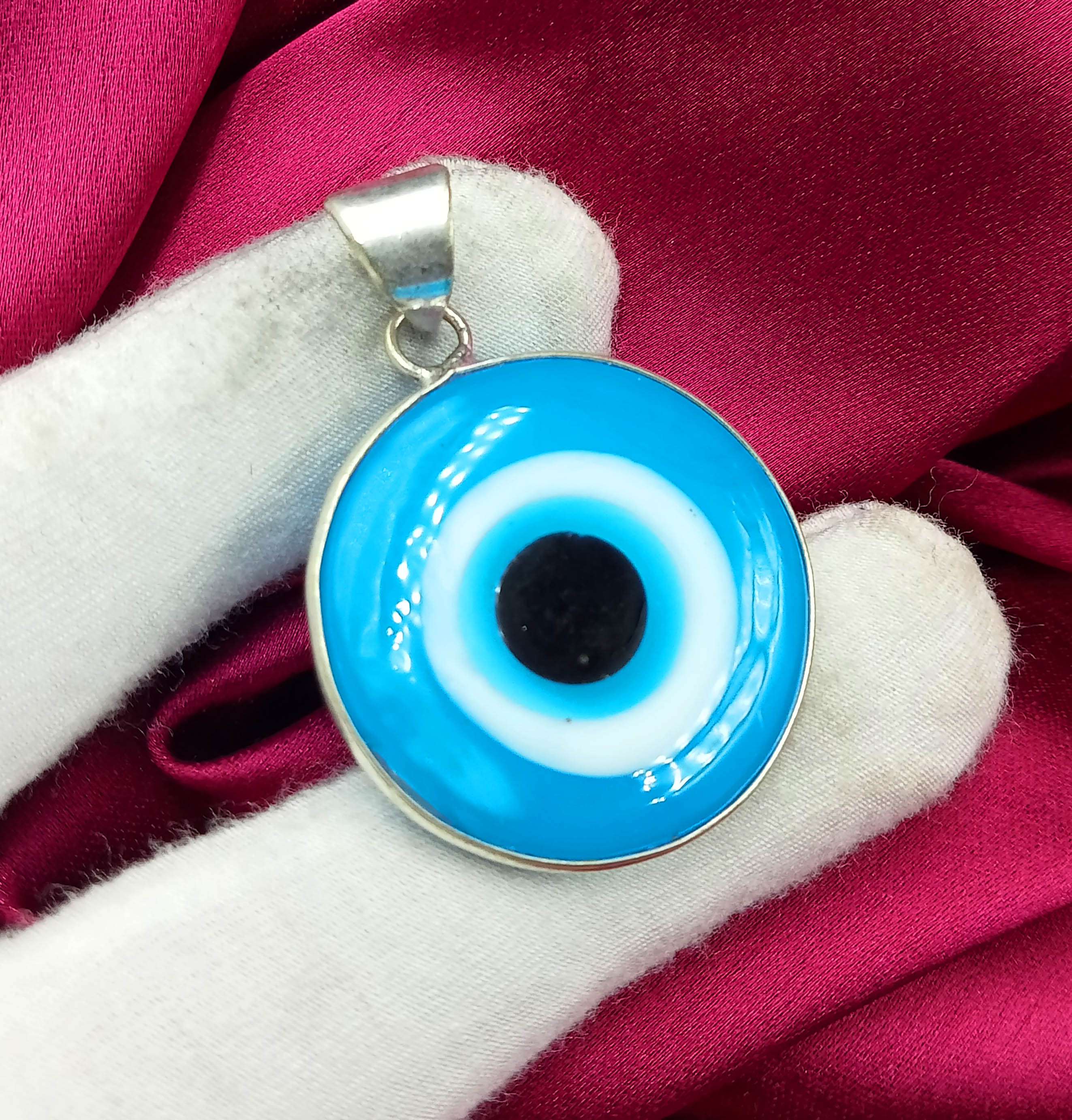 

Кулон с драгоценным камнем Evil Eye 925 пробы с серебряным покрытием DEP-355