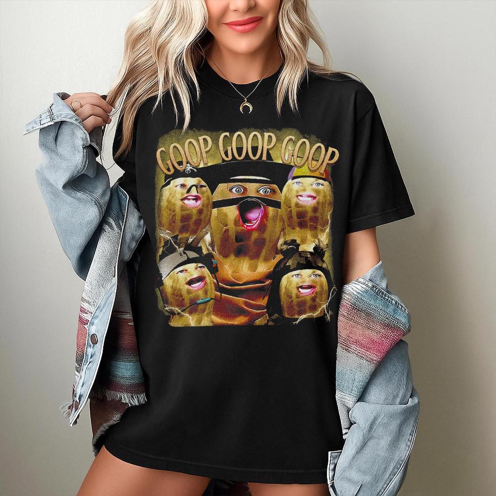 Funny The Burnt Peanut GOOP Bungulato Homage Shirt Peanut GOOP Bungulato 90s Clothing Graphic Short Sleeve Shirt Unisex S