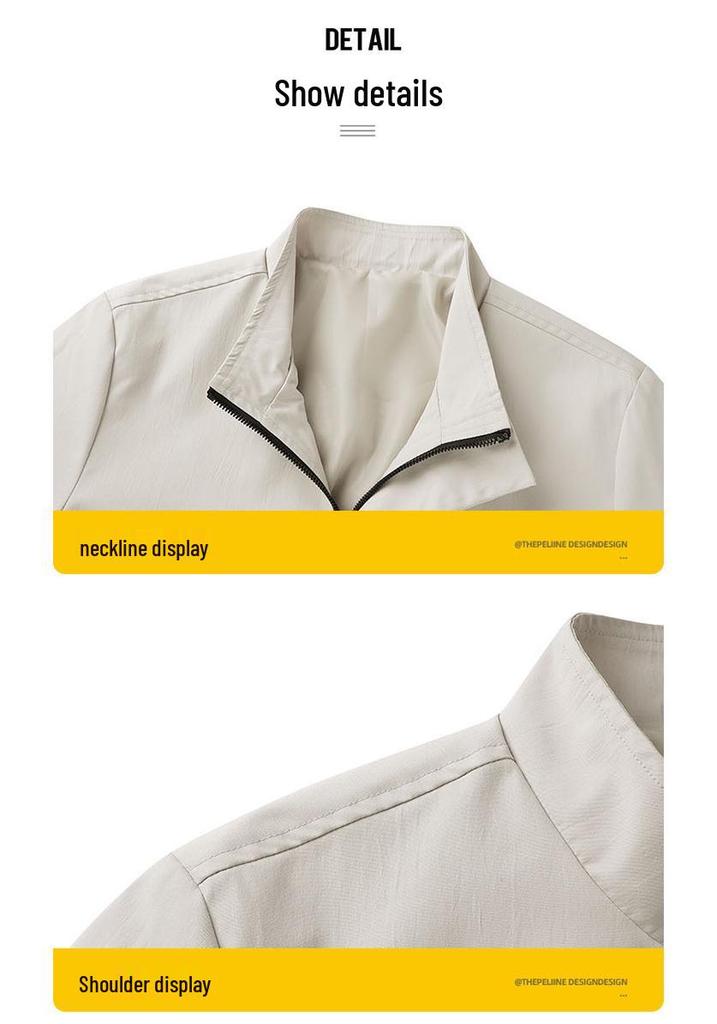 Spring 2023 Men's Trendy Korean-Style Stand Collar Casual Jacket