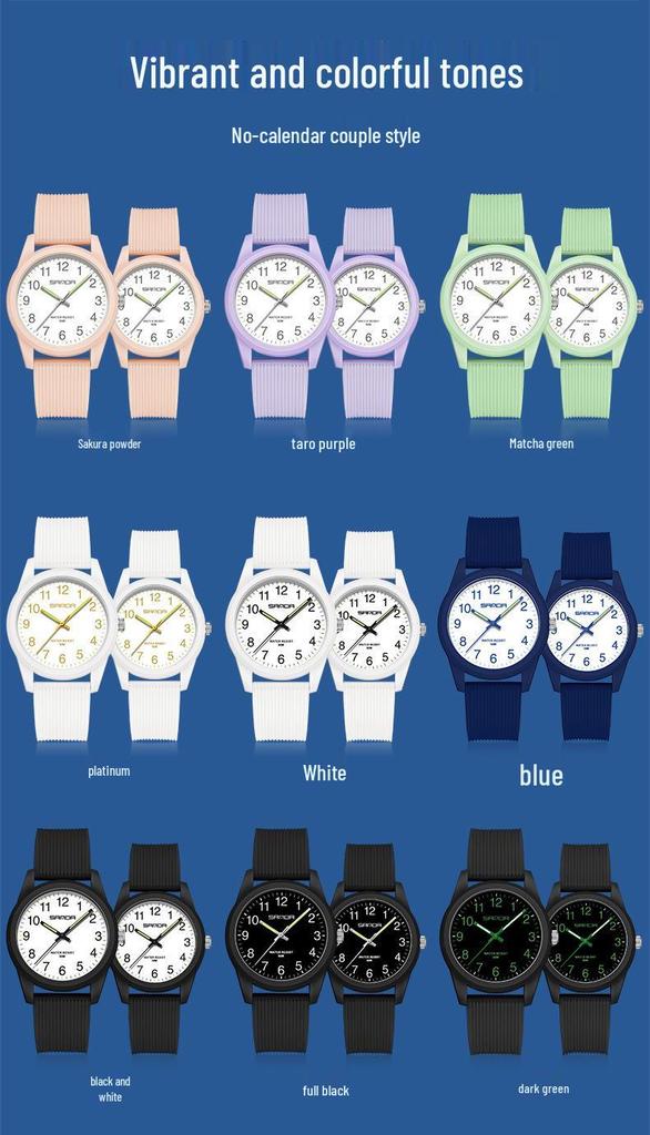 Orologio al Quarzo Impermeabile Sanda Unisex con Doppio Calendario e Display Luminoso