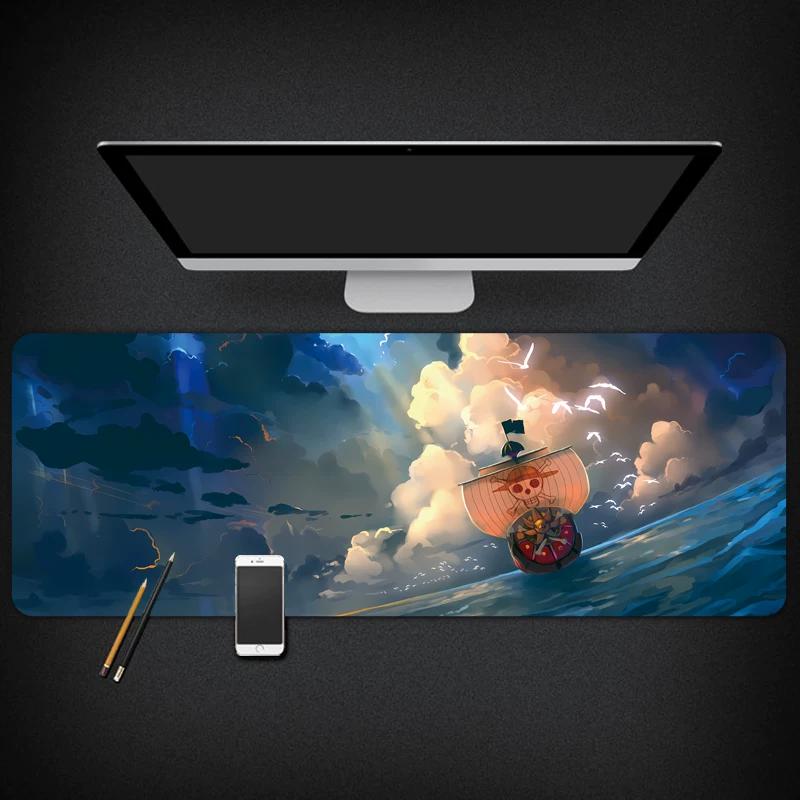 ONE PIECE Animation Peripheral Monkey D. Luffy Roronoa Zoro Dormitory Second Dimensional Computer Keyboard Table Mat Waterproof Large Cute Mouse Mat