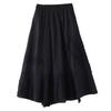 Taille plus noir Taille haute patchwork de dentelle vintage Printemps été automne décontracté ample long pour femme jupes jupe femme