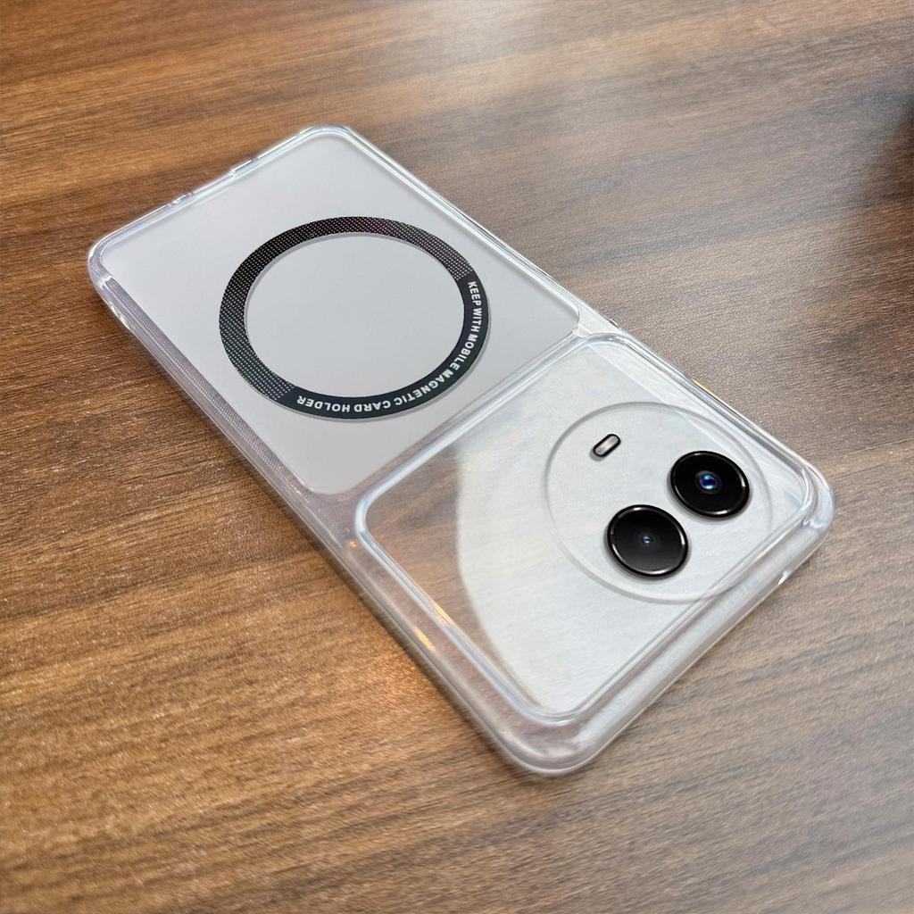 Hülle für realme 11x 5G, 11 5G Kabelloses Laden Magnetischer Ring Hülle Anti-Fingerabdruck Mattes Cover