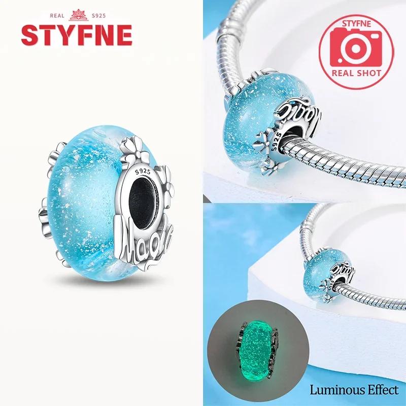 Copperblue Series Crystal Enamel Murano Charming Bead Copper Color Beads Fit Original Bracelet For Women Diy Jewelry Gifts