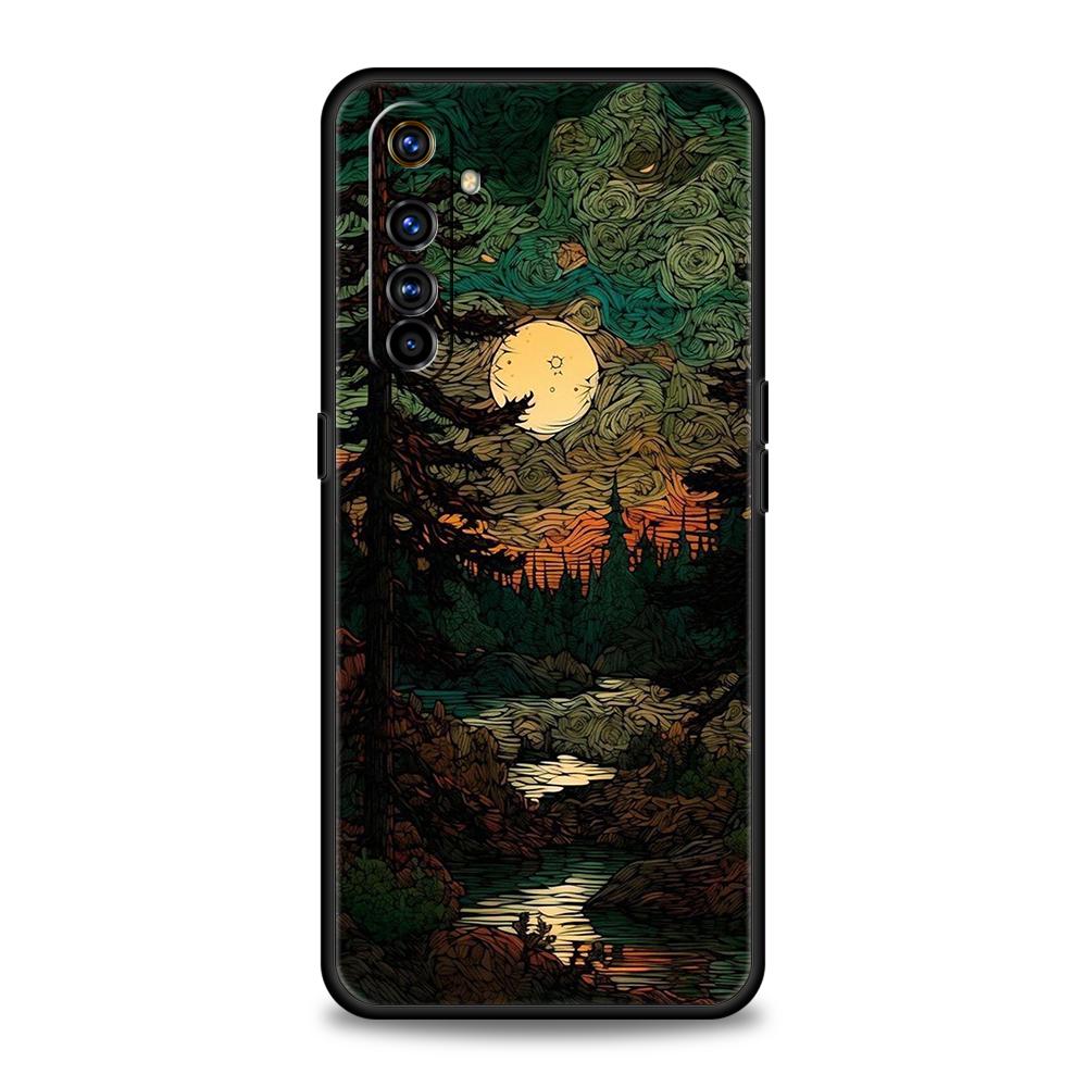 Mountain Forest Phone Case For Oppo A3S A15 A17 A31 A95 Find X5 X6 Pro A54 A53 A52 Reno 6 7 8 SE Z Pro 5G Soft TPU Cover Capas