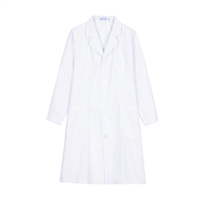 Doctor's Thick White Lab Coat for Hospital and Pharmacy - Spring/Autumn Wear