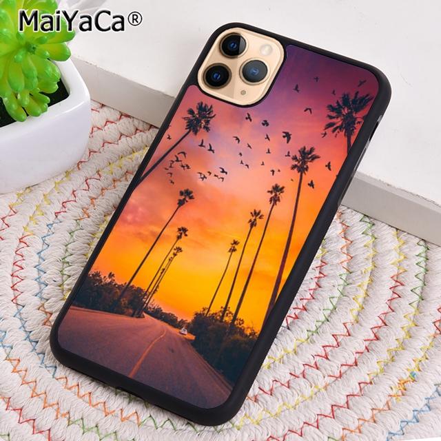 sunset palm trees Phone Case For iPhone 17 Air 16 pro max 15 14 plus 12 13 Shell Cover coque