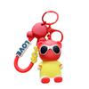Cute Cartoon Bear Lip Balm Keychain Creative Car Bag Pendant Lovely Doll Key Ring Small Gift