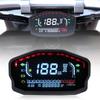 Universeller Motorrad-Kilometerzähler LED LCD Digitaler Tachometer Drehzahlmesser Instrument