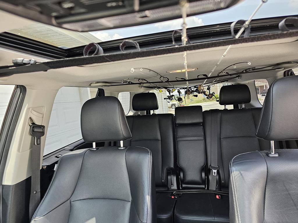 Pair of Fishing Rod Holders for Cars 5 Rod Capacity Nylon Car Fishing Rod Holders Heavy Duty Adjustable Fishing Rod Straps