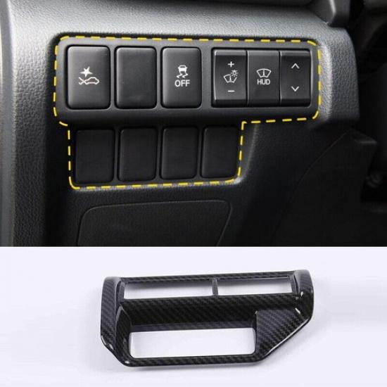 Carbon Fiber Headlight Switch Control Frame For Mitsubishi Eclipse Cross 18-