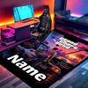 Personalizowany dywanik z nadrukiem Grand Theft Auto VI z imieniem, wszechstronny dywan do wystroju domu, do pokoju zabaw, mieszkania, na balkon, do przedpokoju, korytarza, prezent
