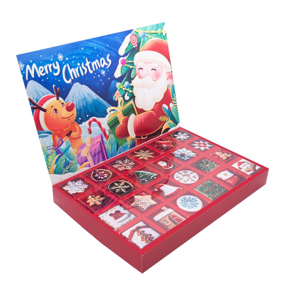 

24 Grids Gift Candy Boxes Creative Fillable Christmas Countdown Advent Calendar Empty Suprise Boxes For Kids Party Favor L