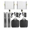 VBESTLIFE 2 Set Dimmable Bi color 3200 5600K CRI96+ LED Video Light Stands Kit