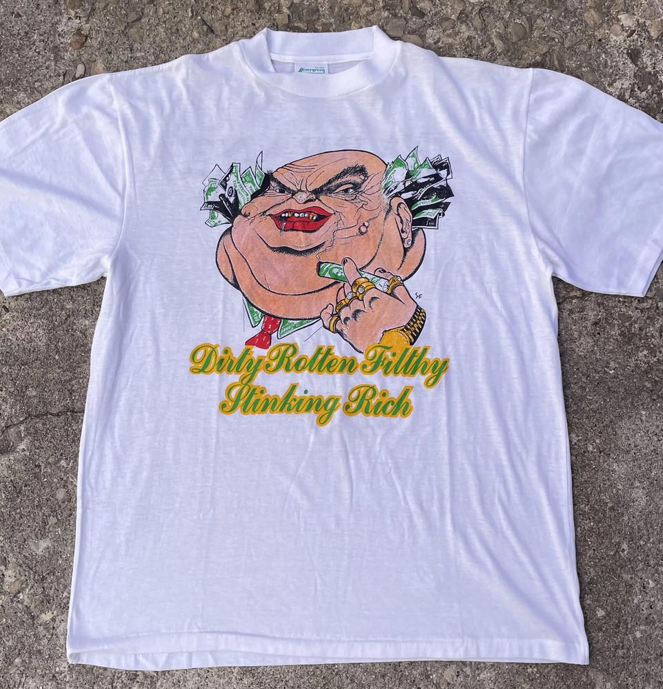 Vintage 1980s Warrant Dirty Rotten Filthy Stinking Rich T-shirt S-5XL PN013 Unisex T-Shirt S