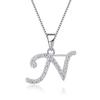 26 English Letters Necklace for Women Fashion Collarbone Chain Short Jewelry Necklace Pendant
