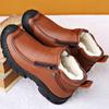 Winter Sheepskin Short Boots Wool Men's Snow Boots Warm Men's Casual Boots High Quality Waterproof