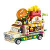 Art Box/Metal Tour Brain Development Mini Block Making - Hamburger Truck Food Truck