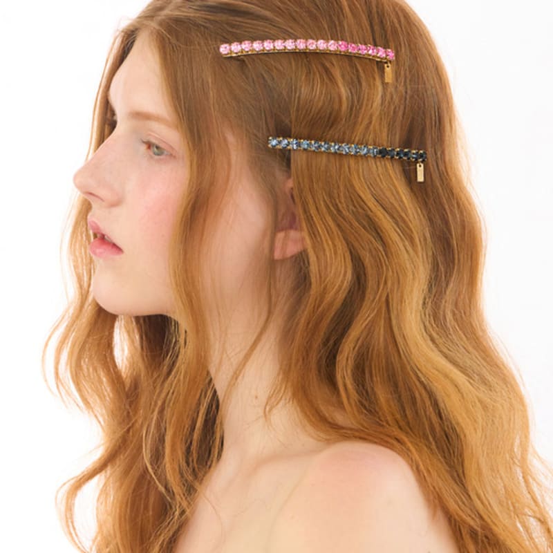 

Jean Paul Clarisse Two-Tone Crystal Pepero Pin LFAC0267 black