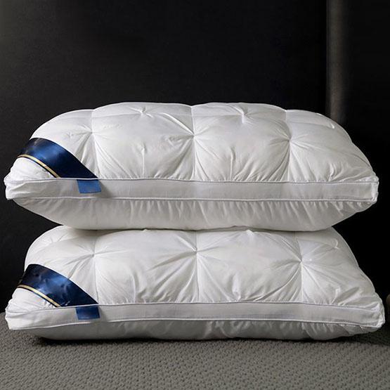 WTEMPO 45*75CM Luxury High Quality Home Hotel Dormitory Pillows Help Sleep Neck Support Non-Collapse Mid Pillow Core for All Seasons