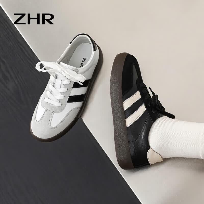 ZHR Women's Retro Platform German Trainer Sneakers A108