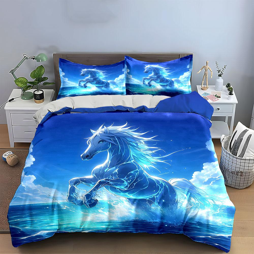 Majestic ocean stallion. Bedding sets Duvet covers Pillowcases(1* Duvet Cover 2* Pillowcases without duvet insert)