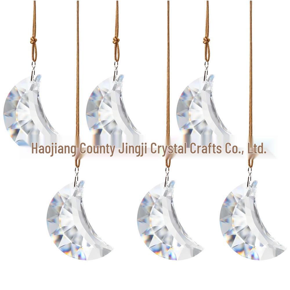12 Constellations Moon & Pentagram Crystal Sun Catcher Pendant Set