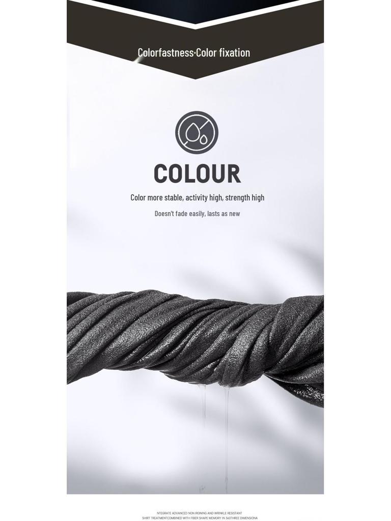 Men's Double-Sided Velvet Half-High Collar Long-Sleeve Black T-Shirt for Autumn and Winter
