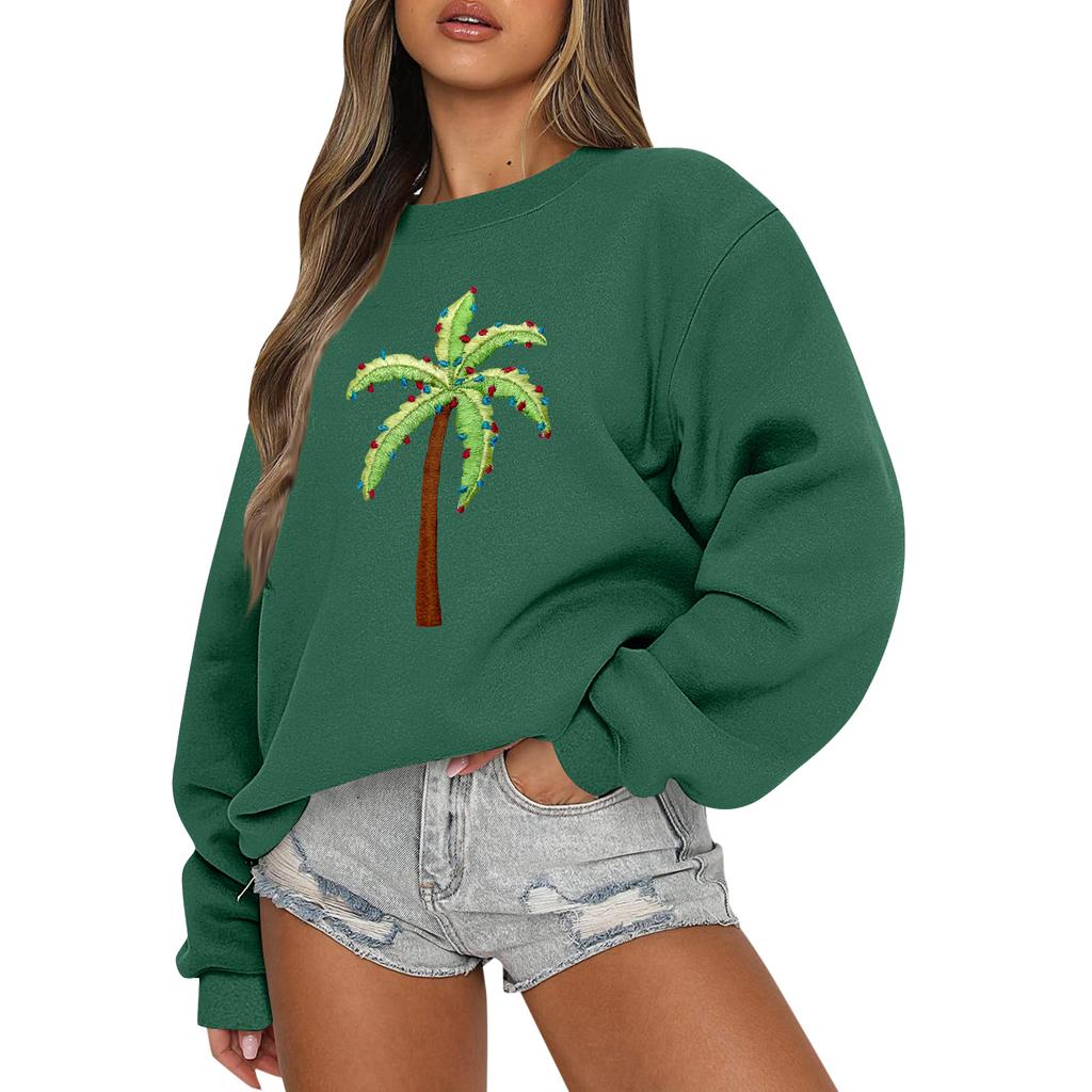 Women  Tops Women's Long Sleeve Sweatshirt Casual Crewneck Loose Fit Pollover Fleece Tops