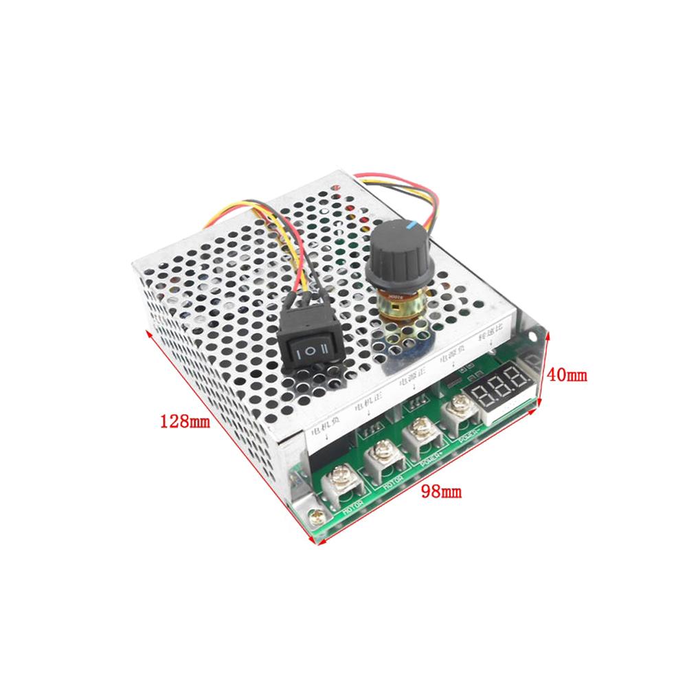 DC 10-55V 100A Motor Speed Controller Forward/Reverse Rotation PWM Adjustable Motor Speed Regulator Control Governor Switch