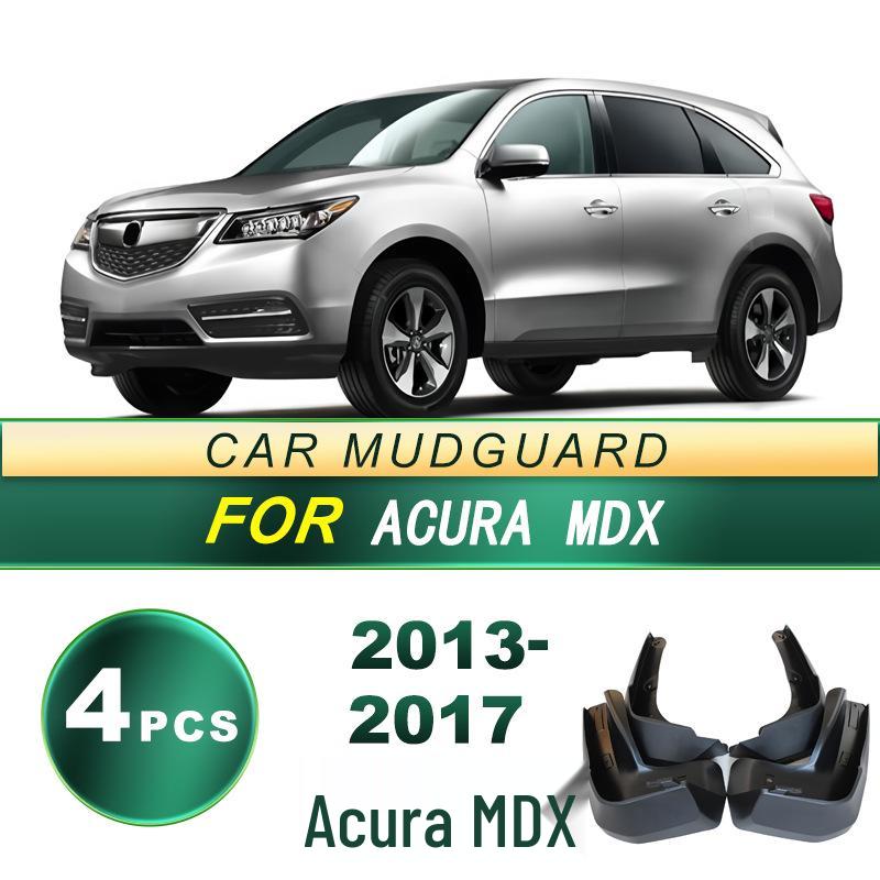 Acura MDX 2013-2017 Tire Splash Guard Mud Flaps - Soft Rubber Upgrade Accessory