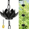Lotus Rain Chain Outdoor Lotus Rain Chain Outdoor Garden Hanging Chain Decorative Drainage