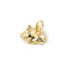2 PCs Brass & Cubic Zirconia Charms 18K Gold Plated Cat Animal Pendants For DIY Necklace Bracelet Jewelry Making Findings