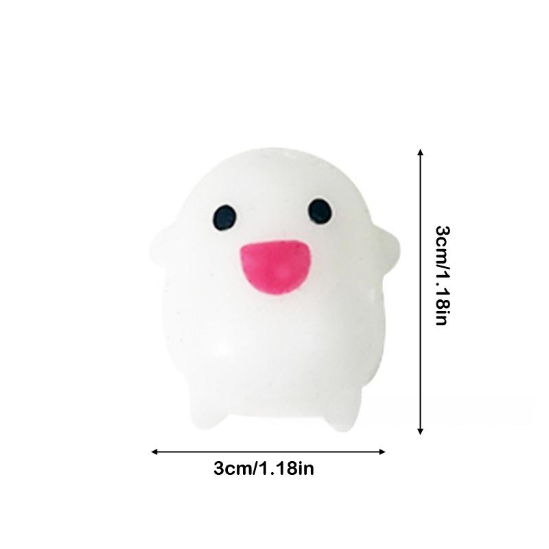 Squishy Toy 1/8Pcs Little Ghost Mochi Soft Rubber Toy Specter Pinching Slow Rebound Decompression Vent Toy Stress Release Gift