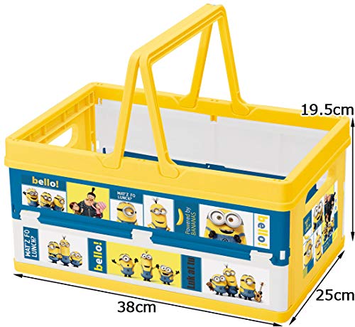 Skater Foldable Storage Box, Toy Box with Handle, Stackable Basket, Minions, 38x25x19.5cm (BWOT13-A)