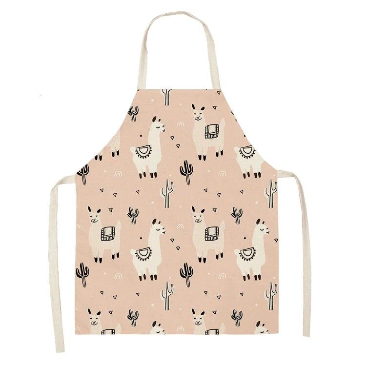 1psc Camel Sheep Stone Print Linen Cloth Without a Dincapon Kitchen Apron In the Kitchen Kitchen Apron Apron Kitchen Apron