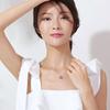 S925 Sterling Silver Ocean Heart Pendant Necklace with Rhinestones – Light Luxury Fashion for Women