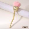 Rose Nail Art Dusting Brush with Soft Bristles - Multiple Colors Available