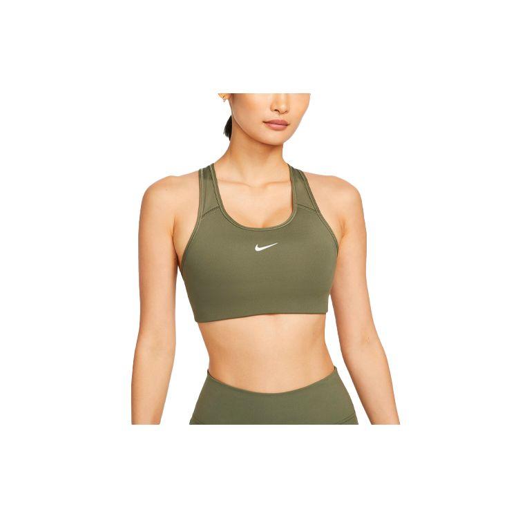 

Nike Medium Support One-Piece Padded Quick-Dry Sports Bra Women underwear Green BV3637-222 XS
