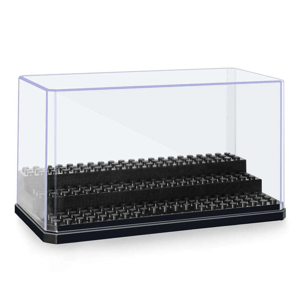 Acrylic Minifigures Display Case, Stackable and Dustproof Building Block Display Box for Lego Action Figure