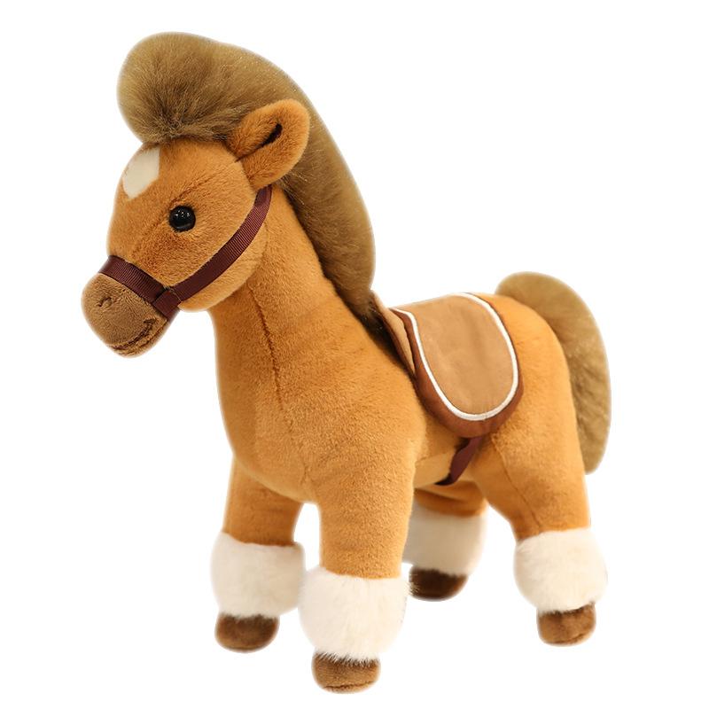 Cute Simulation Pony Doll Plush Toy Pony Doll Year Of The Horse Mascot Boy Soothing Rag Doll