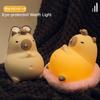 Silicone Cute Cartoon Capybara Night Light USB Rechargeable Timing Dimming Sleep Night Lamp For Children's Room Decor Bedside