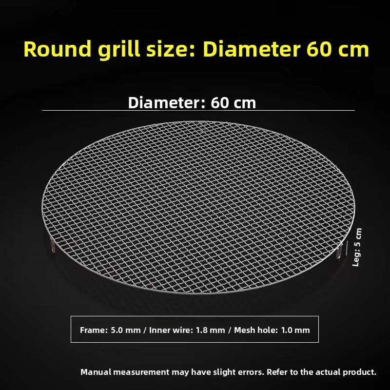 Food Grade 304 Stainless Steel Square Grill Mesh Pork Smoking Rack Charcoal Grill Cooking Tool for Indoor And Outdoor BBQ