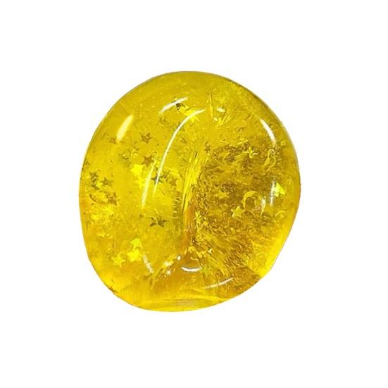 

Squeeze Fidget Toy Soft Putty with Buttery Texture Moldable Glitter Stress Reliever Desktop Ornament for Handcrafts Relaxation Fun Gift for жёлтый