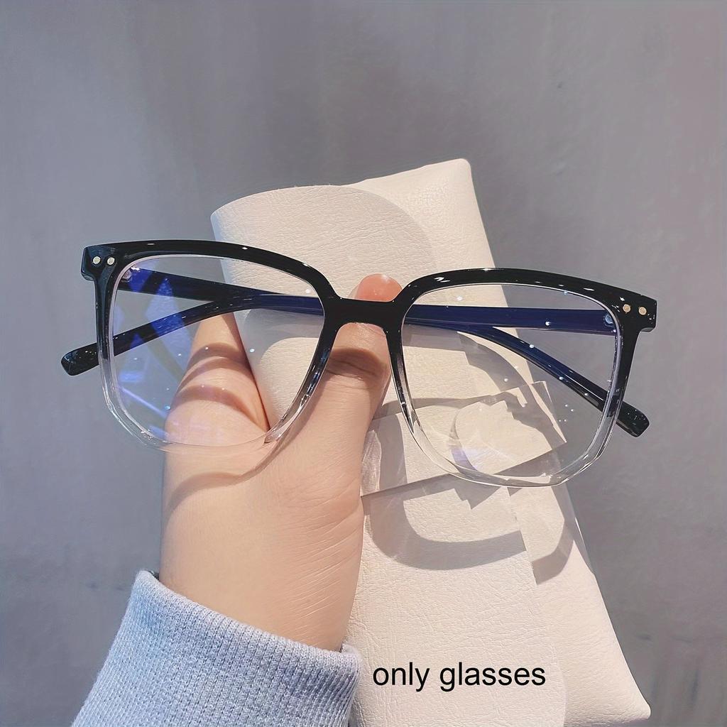Large Square Reading Glasses , Fashionable Reading Glasses, Classic Reading Glasses for Women and Men To Read Books +1.0 To +4.0