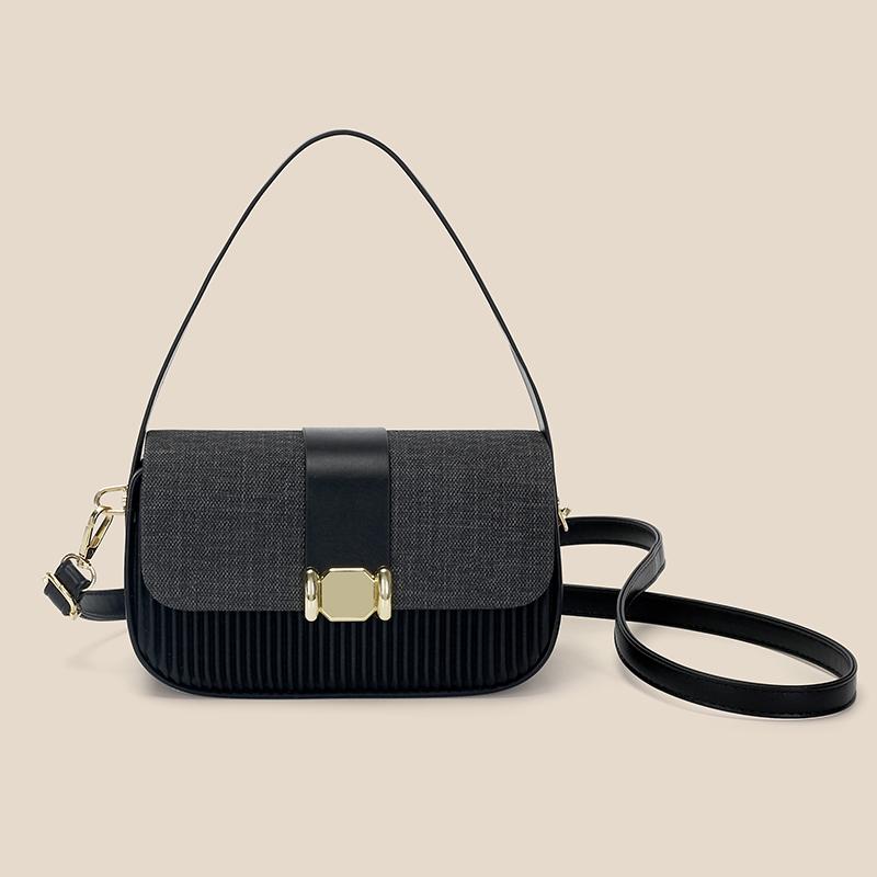 Women’s Fashion Shoulder Bag Crossbody Bag Soft PU Leather Handbag with Adjustable Strap Lightweight Casual Daily Commute All-match Solid Color Bag